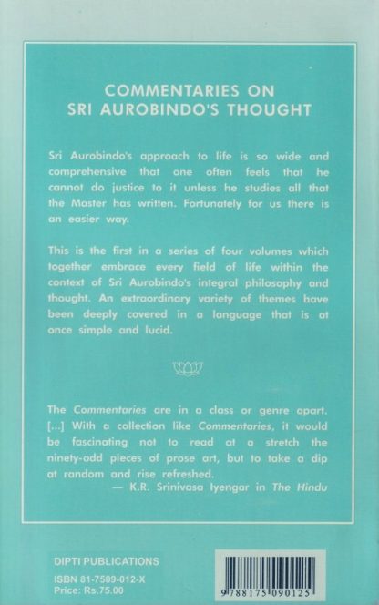 Commentaries on Sri Aurobindo's Thought Volume 2 - Image 2